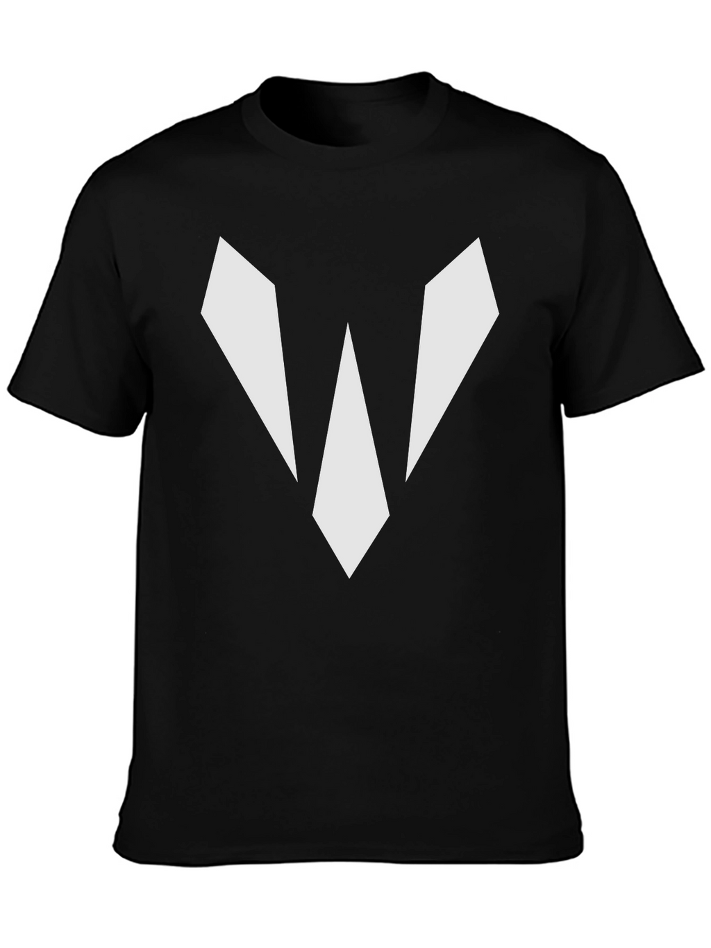 Geometric Graphic Black Tee Shirt