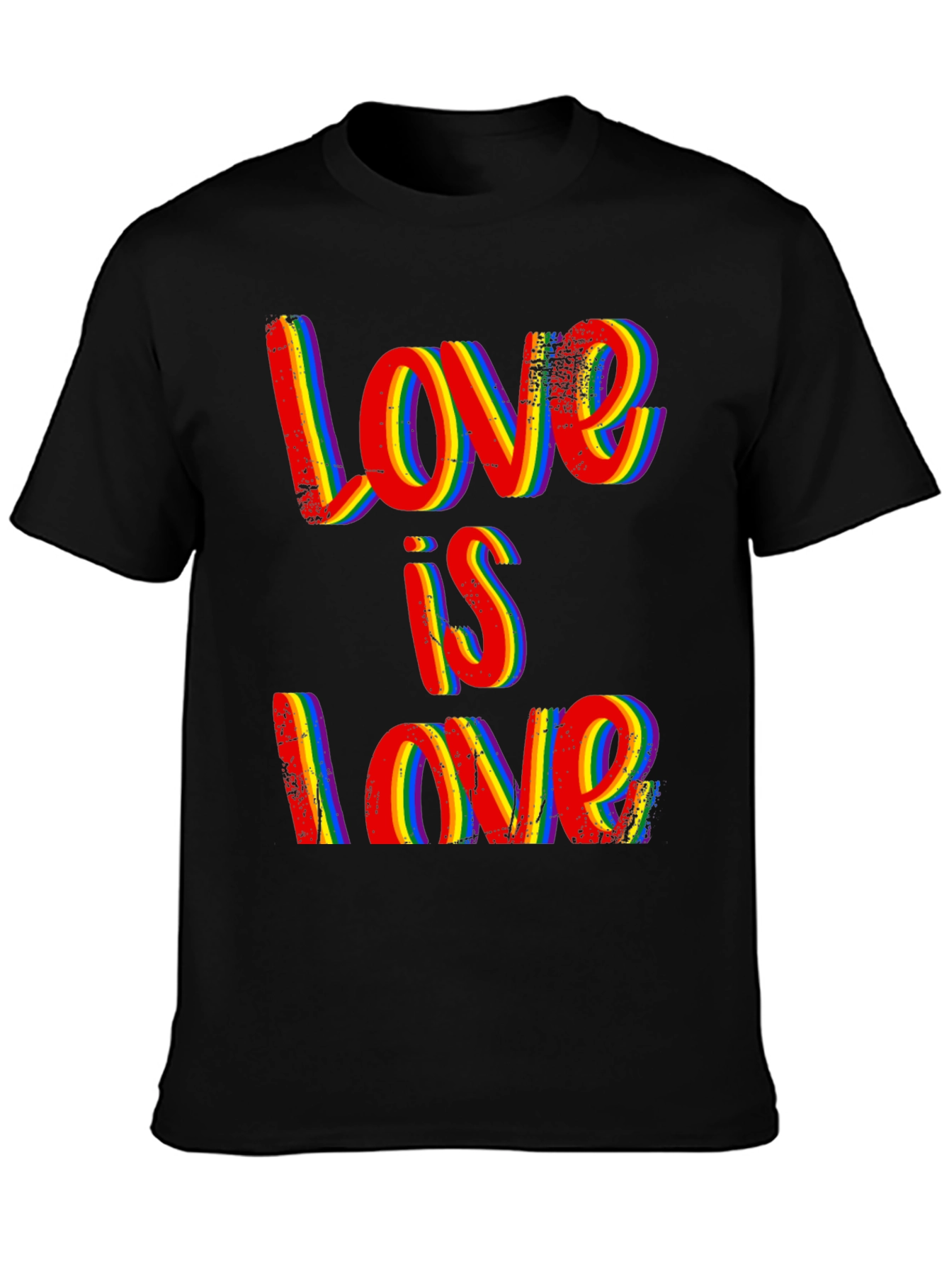 Love is Love Rainbow Pride Graphic T-Shirt