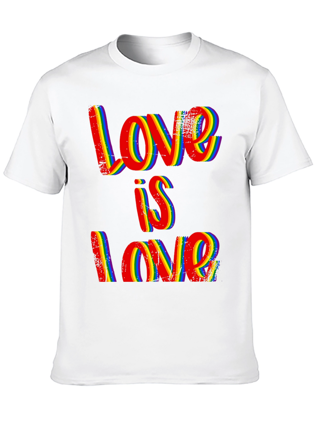 Love is Love Rainbow Pride Graphic T-Shirt