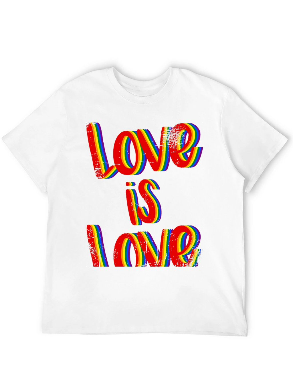 Love is Love Rainbow Pride Graphic T-Shirt