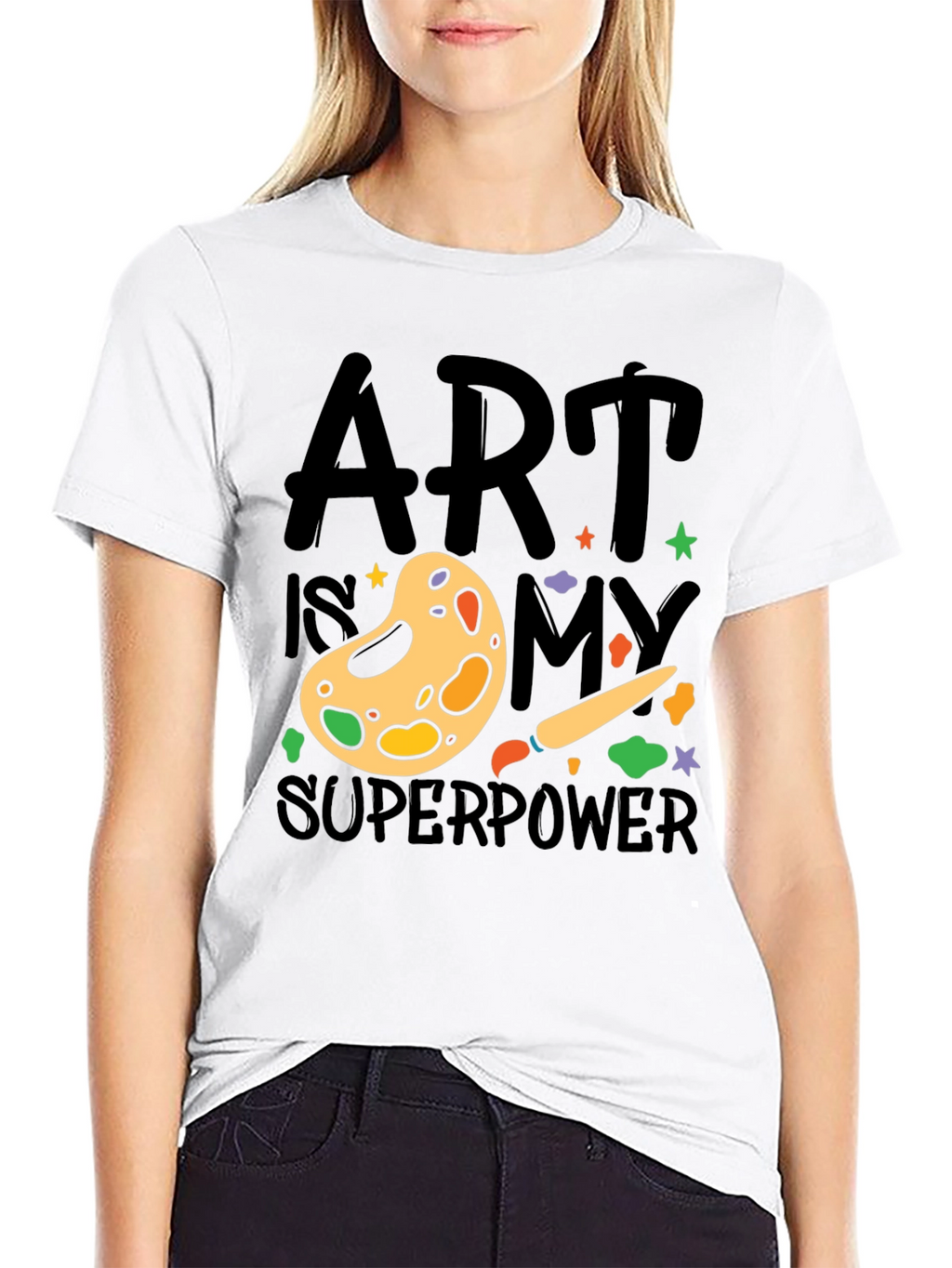 Art is My Superpower T-Shirt Artist Palette Design