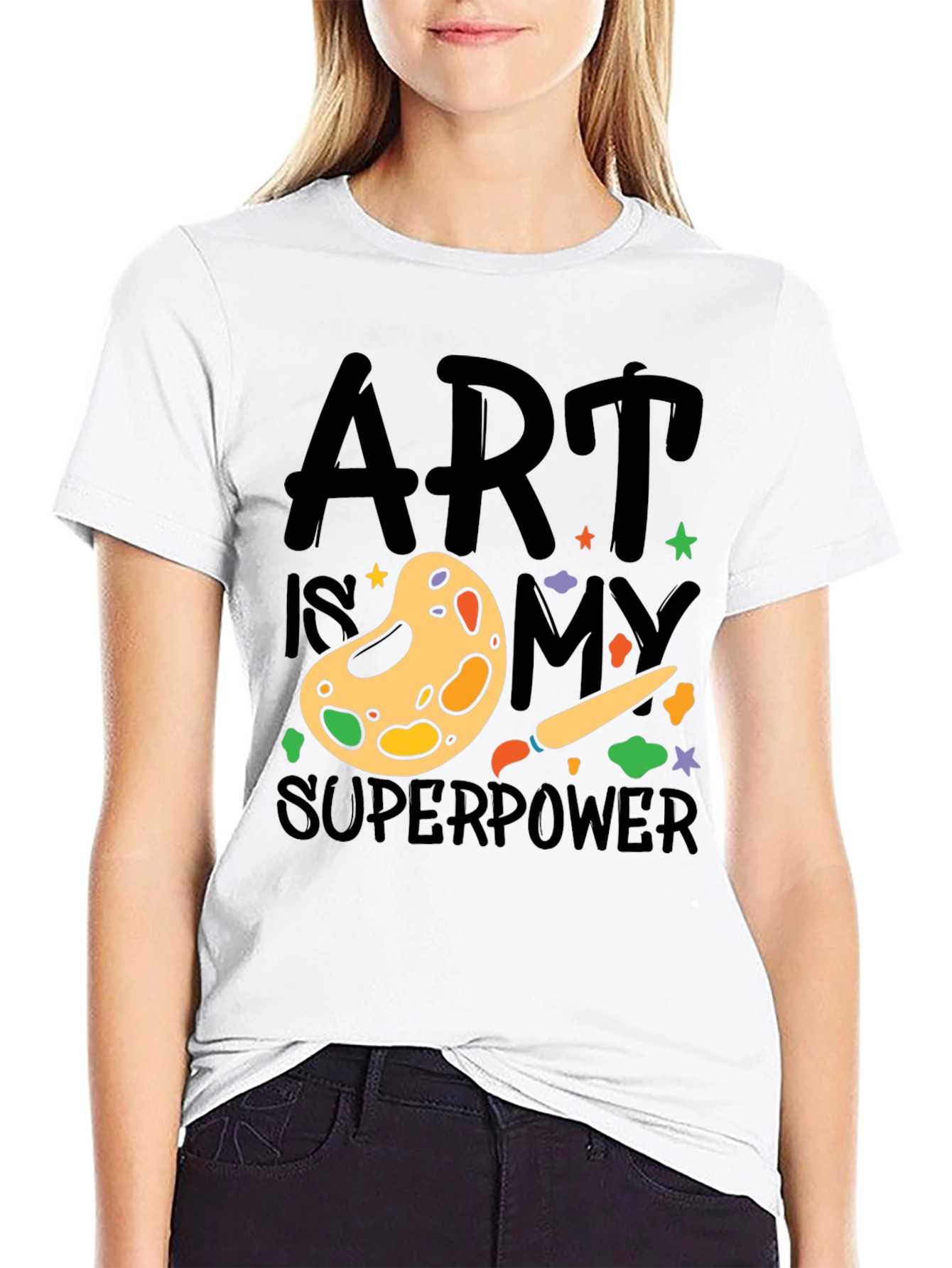 Art is My Superpower T-Shirt Artist Palette Design