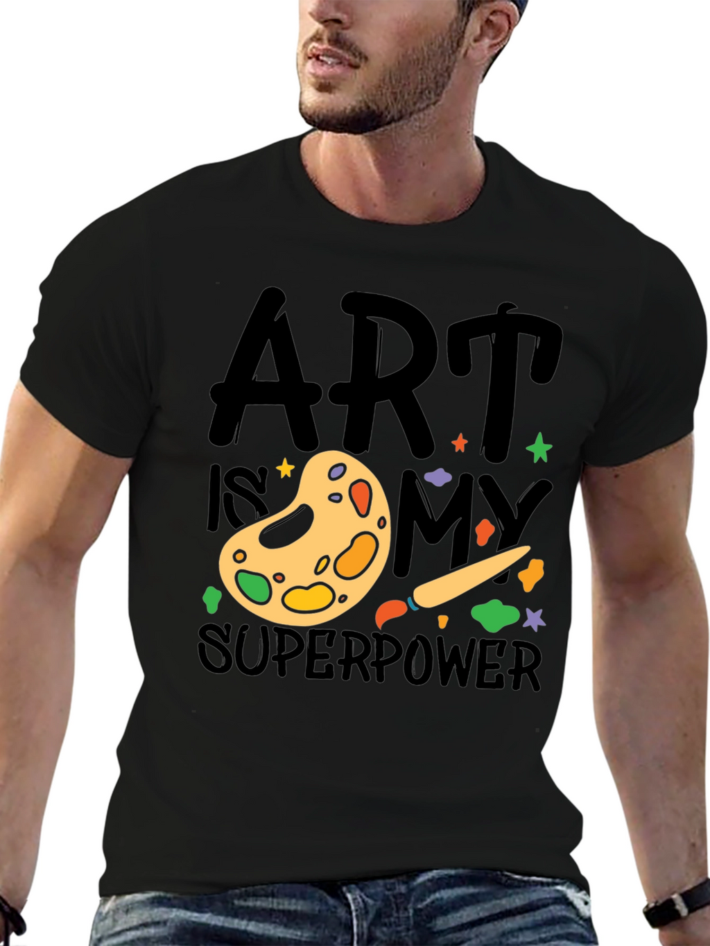 Art is My Superpower T-Shirt Artist Palette Design