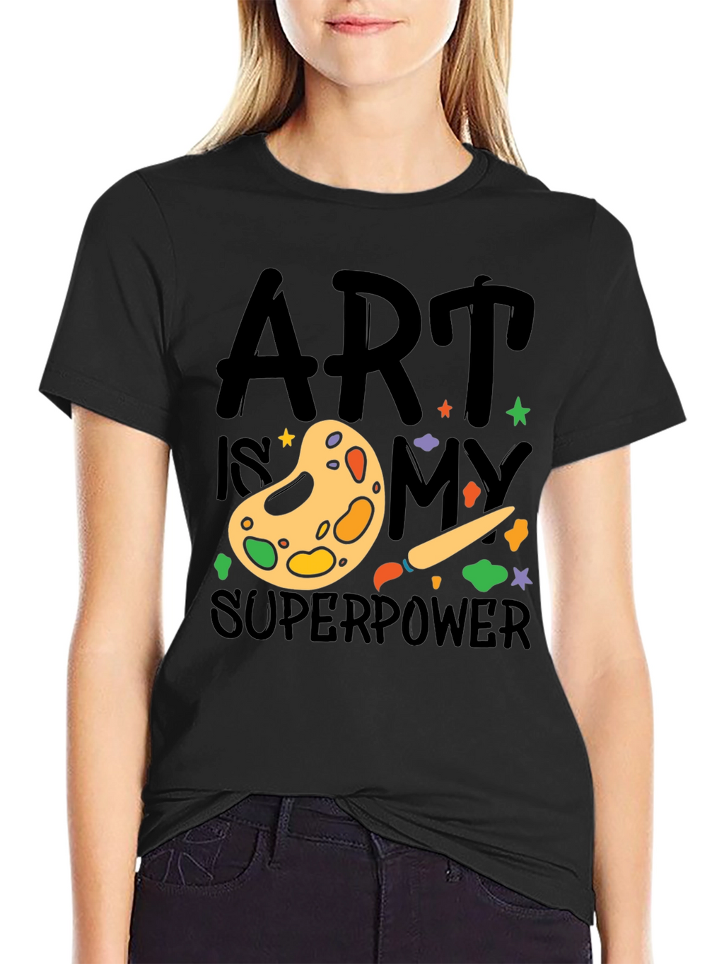 Art is My Superpower T-Shirt Artist Palette Design