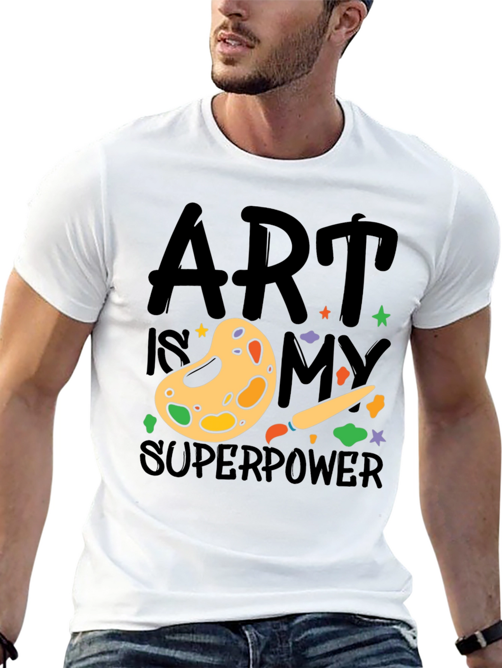 Art is My Superpower T-Shirt Artist Palette Design