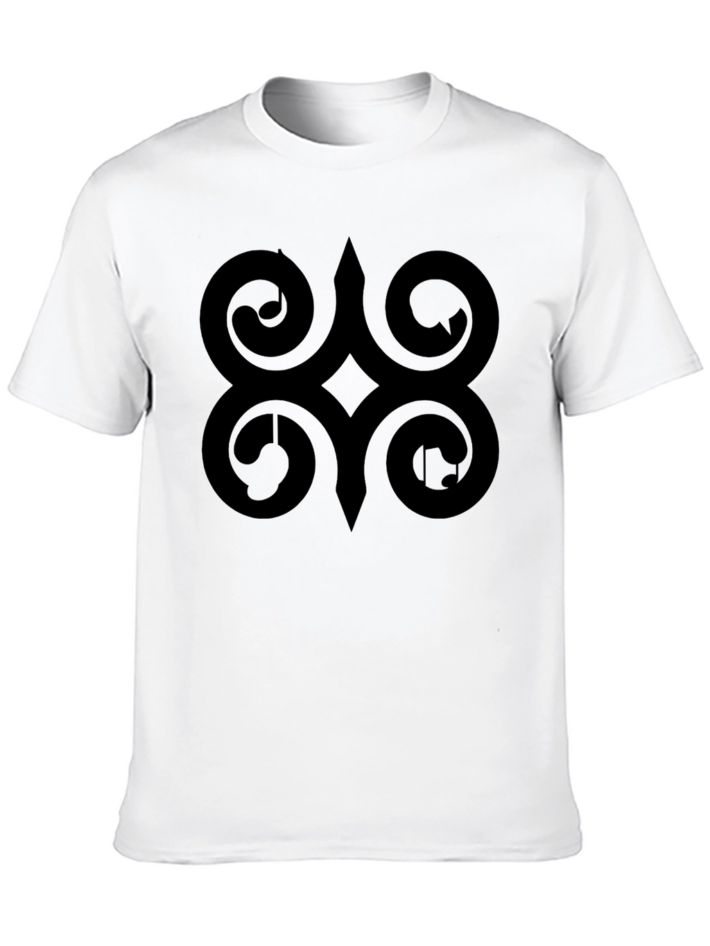 Adinkra Symbol Black T-Shirt African Ghanaian Wisdom Tee