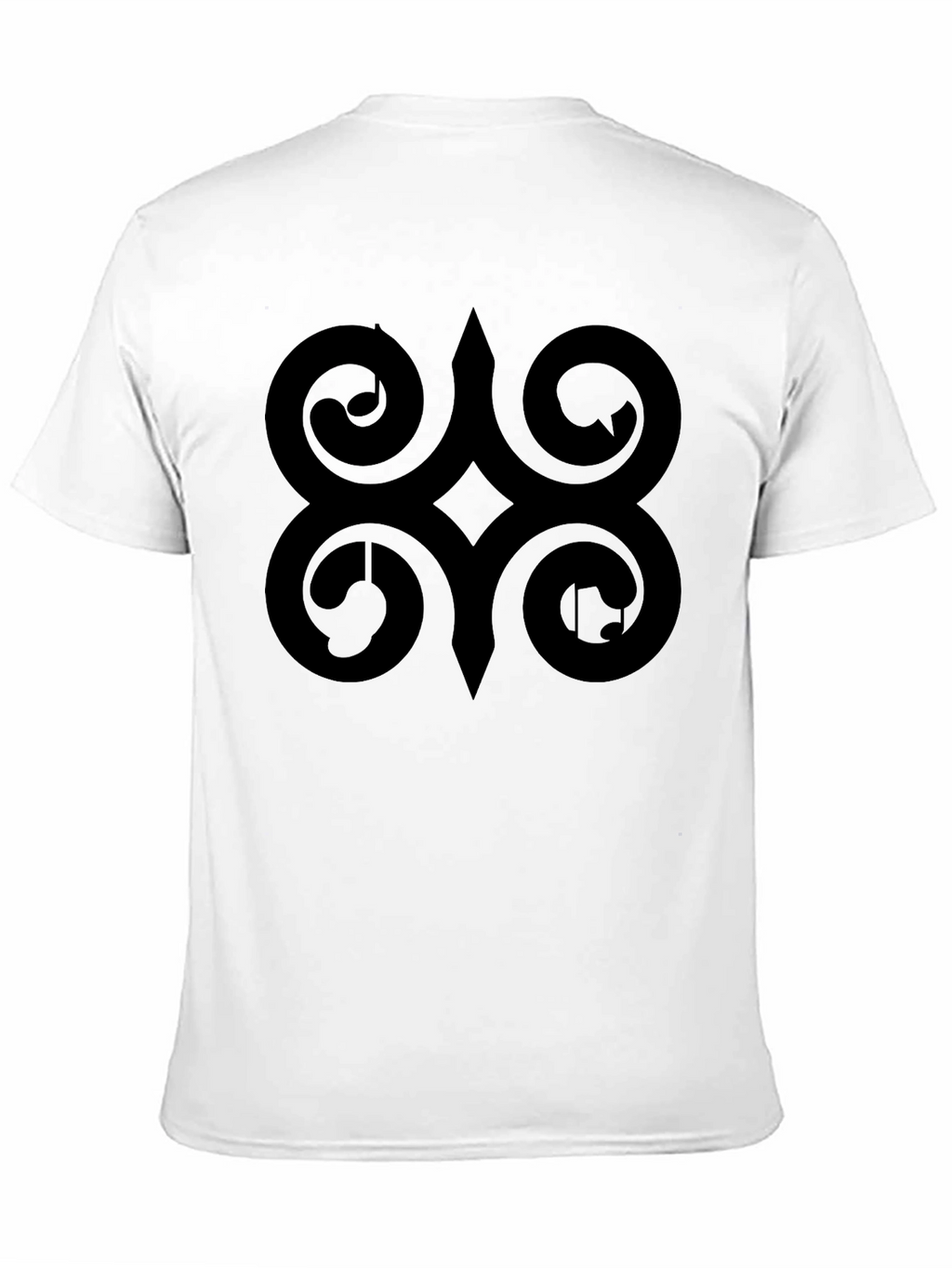 Adinkra Symbol Black T-Shirt African Ghanaian Wisdom Tee