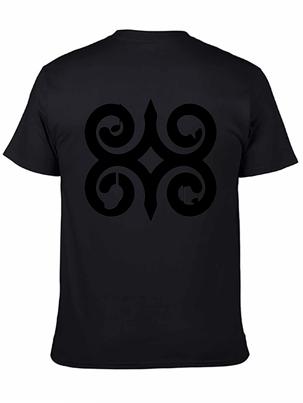Adinkra Symbol Black T-Shirt African Ghanaian Wisdom Tee