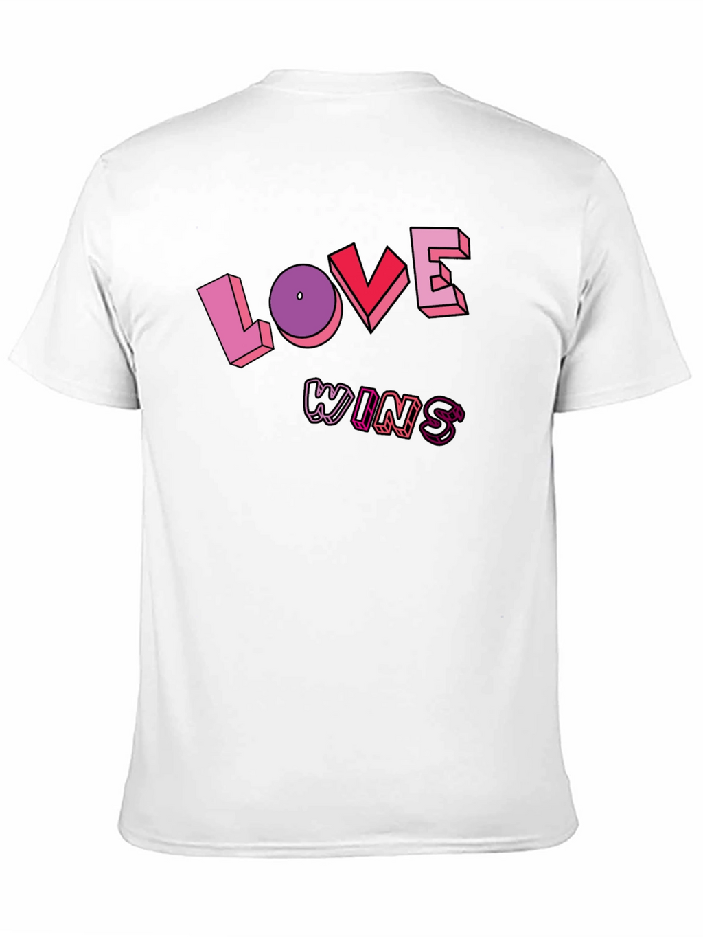 Love Wins Graphic Tee - Unisex Black T-Shirt