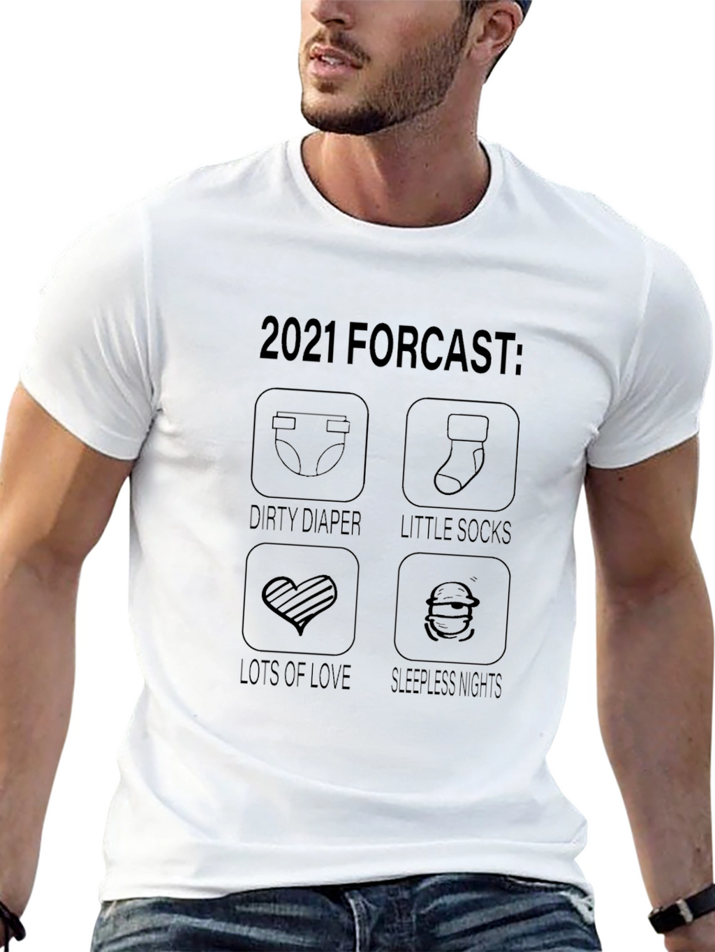 2021 Baby Forecast Graphic T-Shirt