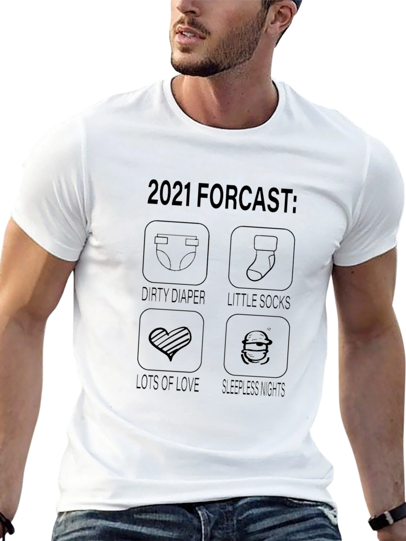 2021 Baby Forecast Graphic T-Shirt