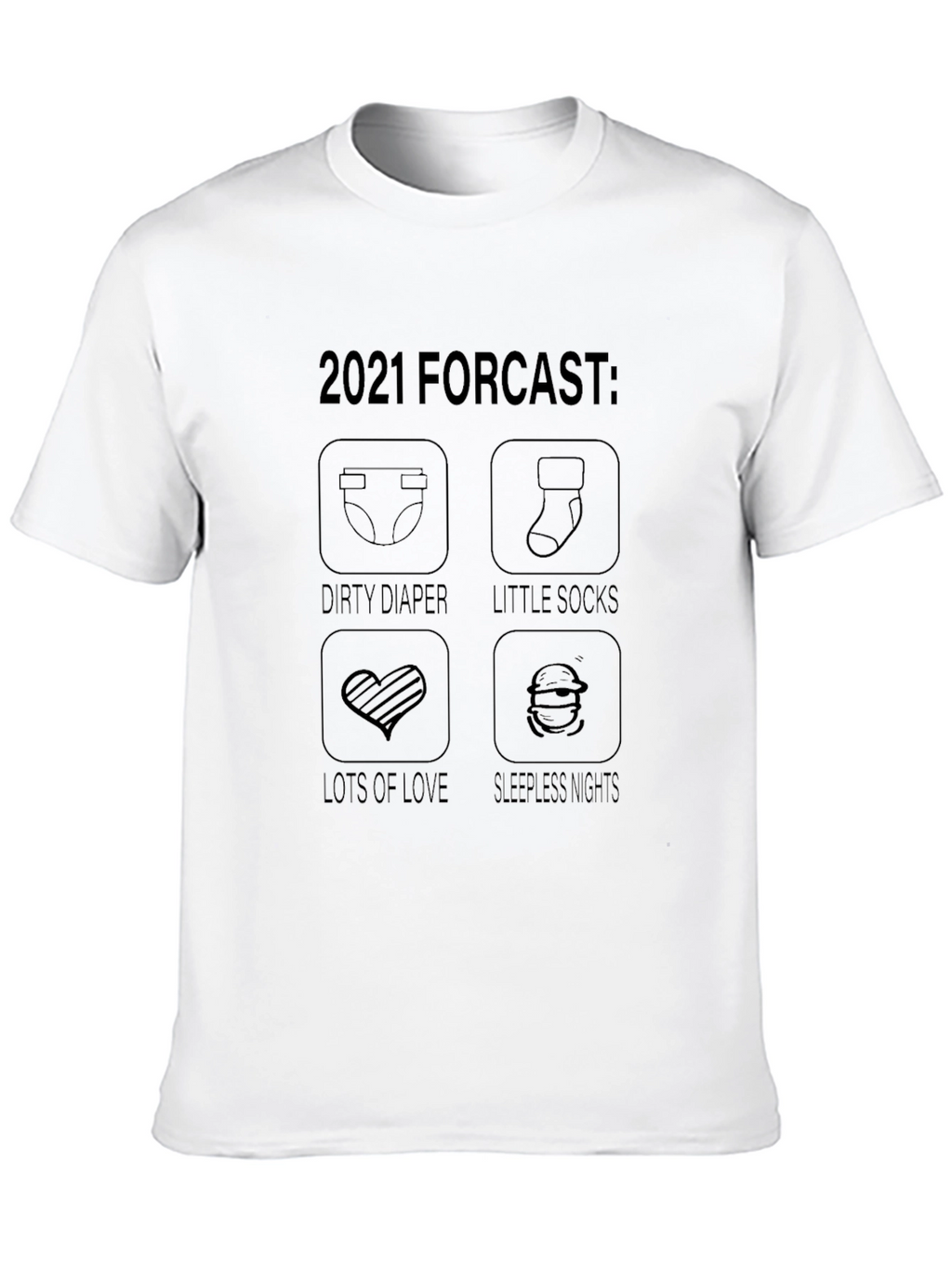 2021 Baby Forecast Graphic T-Shirt