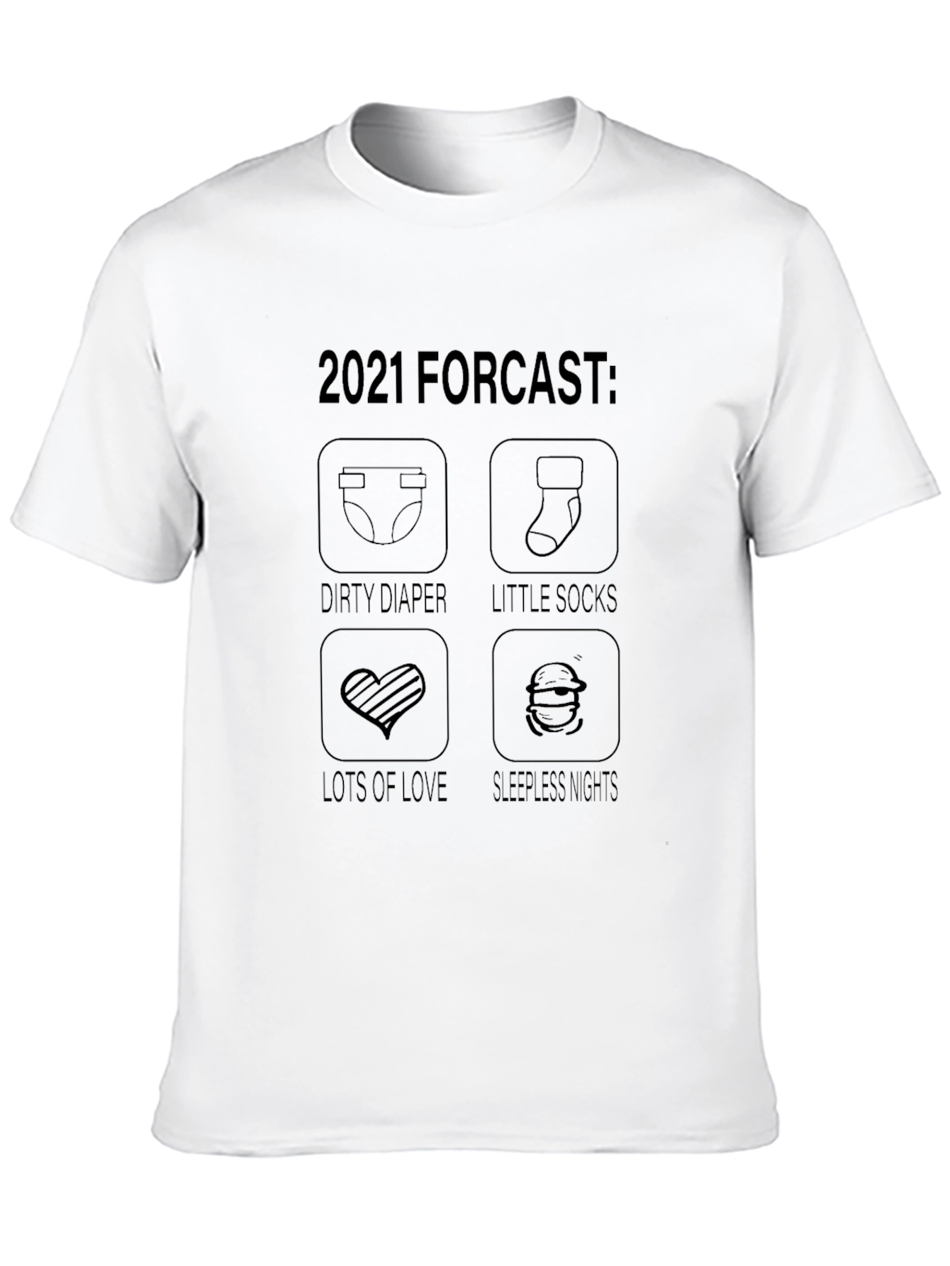 2021 Baby Forecast Graphic T-Shirt