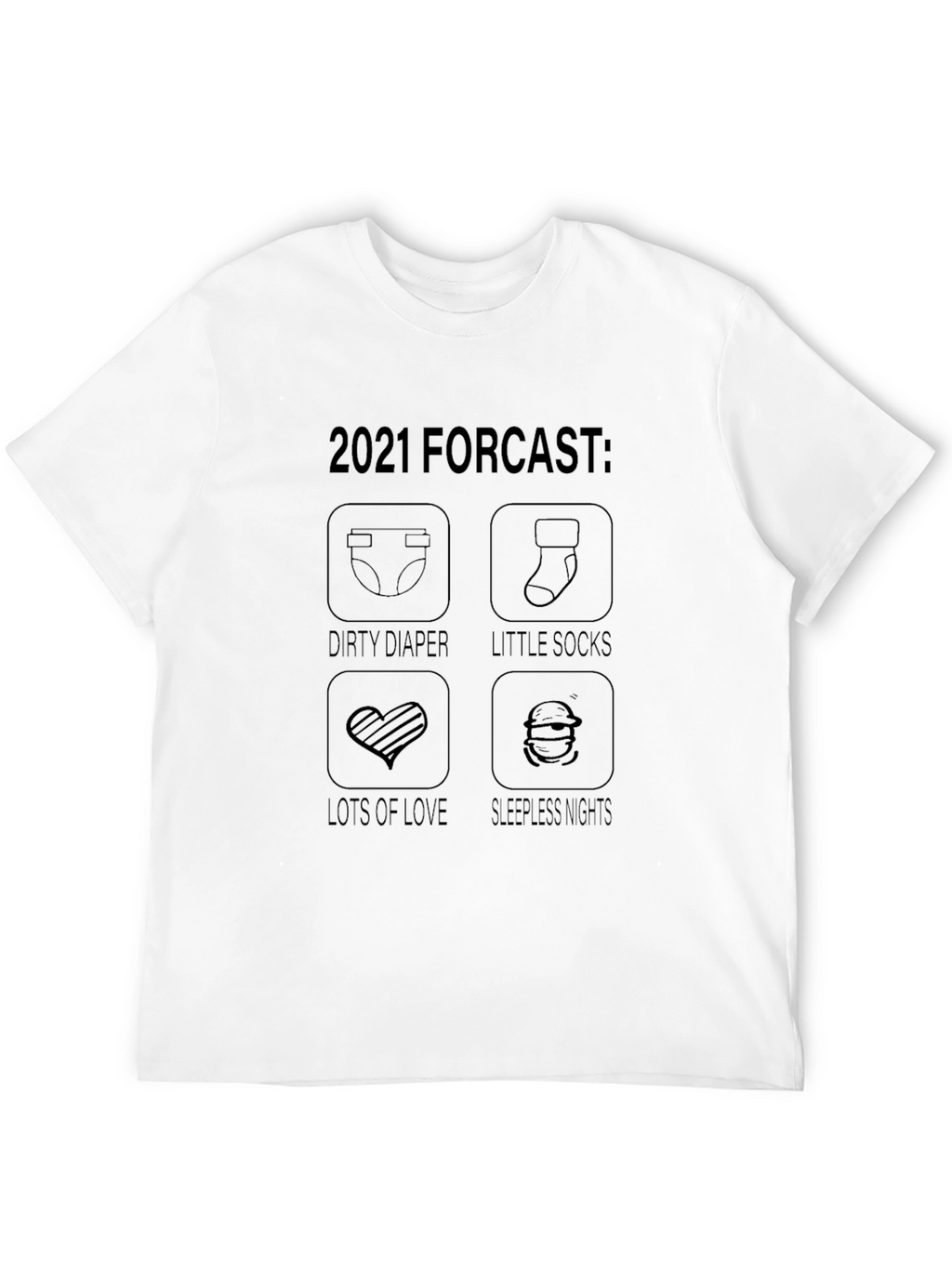2021 Baby Forecast Graphic T-Shirt