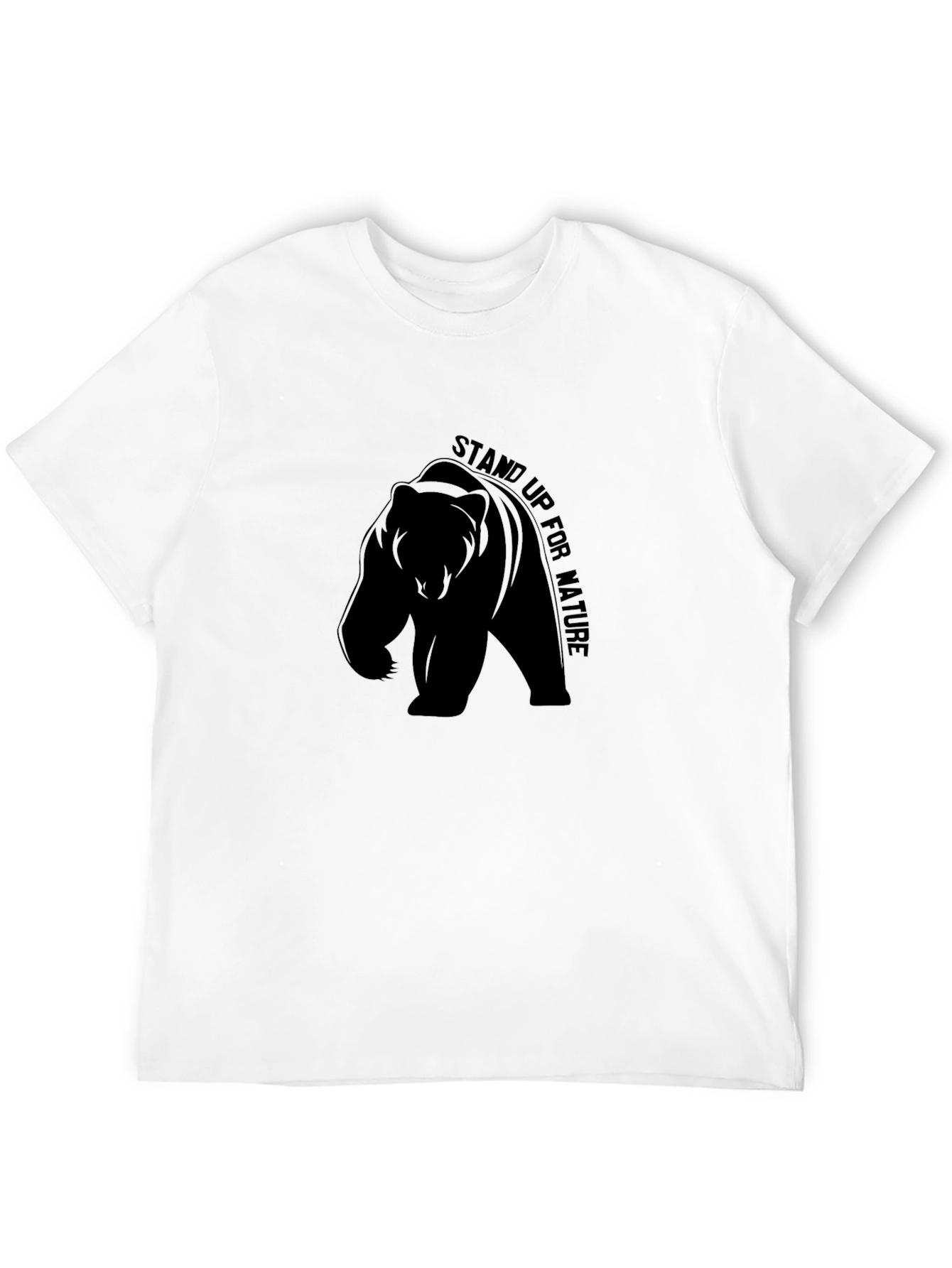 Stand Up for Nature Bear Graphic T-Shirt
