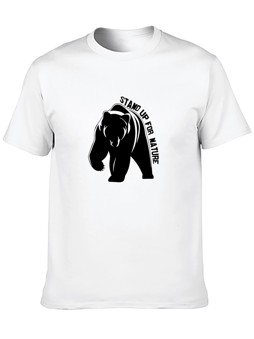 Stand Up for Nature Bear Graphic T-Shirt