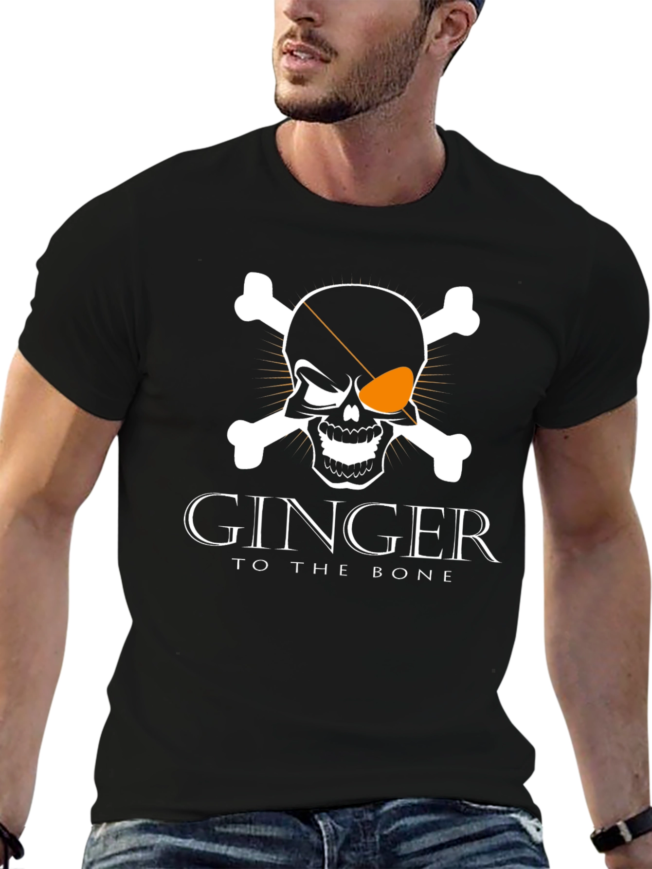 Ginger To The Bone T-Shirt Skull Crossbones