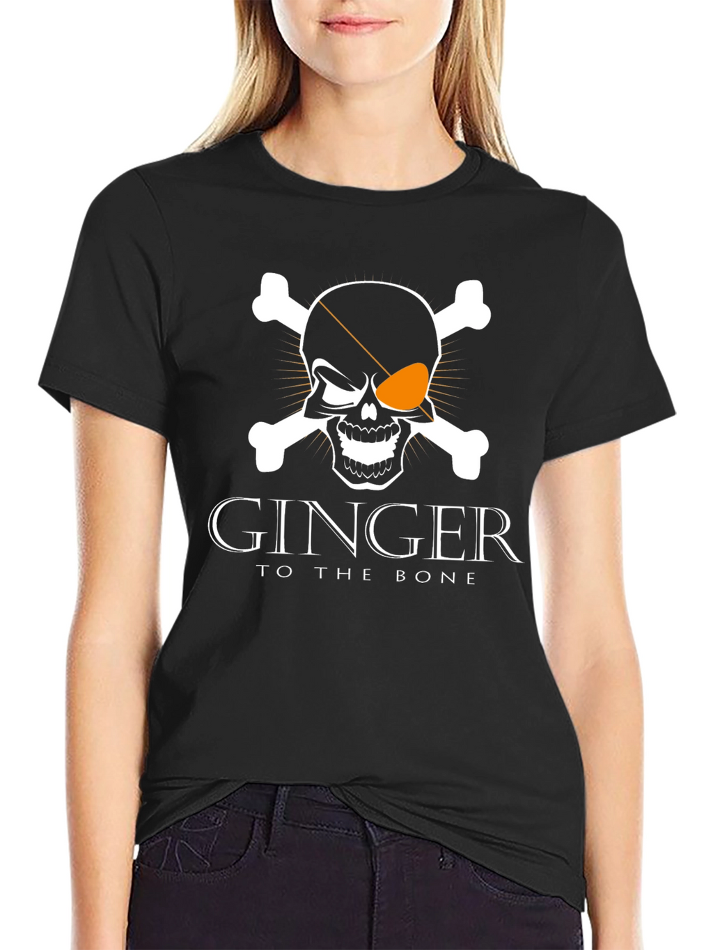 Ginger To The Bone T-Shirt Skull Crossbones