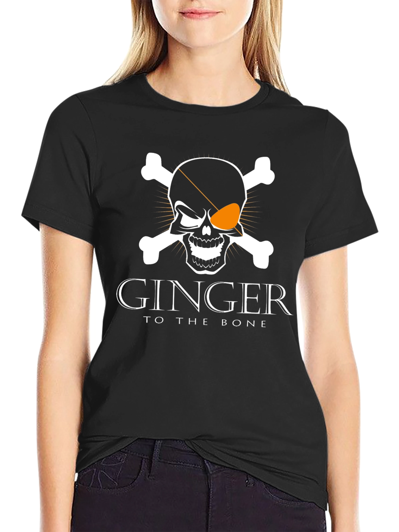 Ginger To The Bone T-Shirt Skull Crossbones