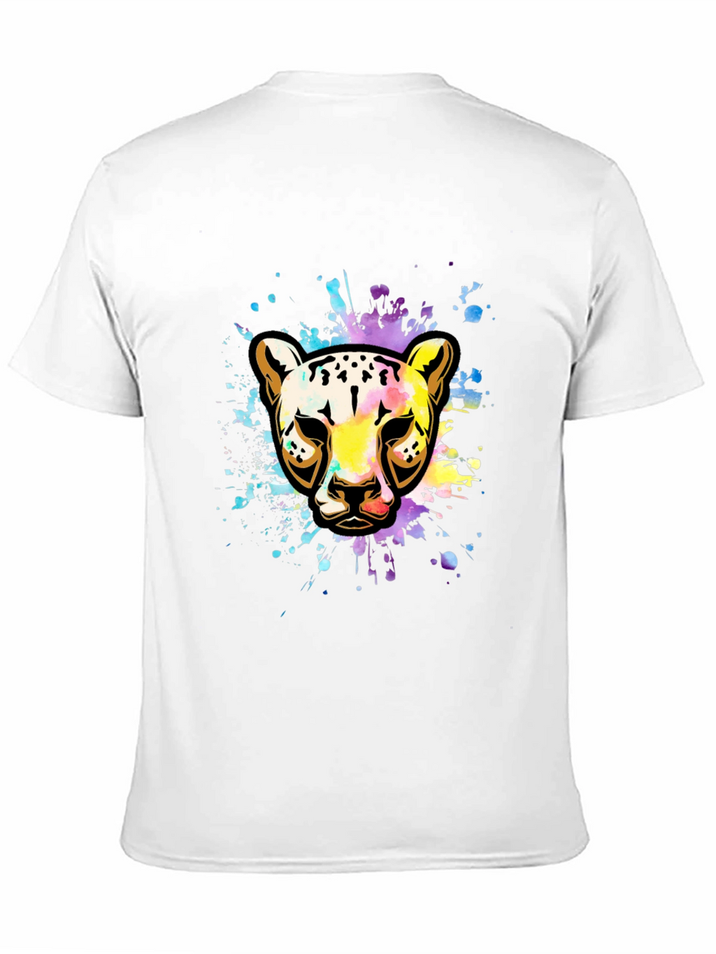 Vibrant Leopard Splash T-Shirt