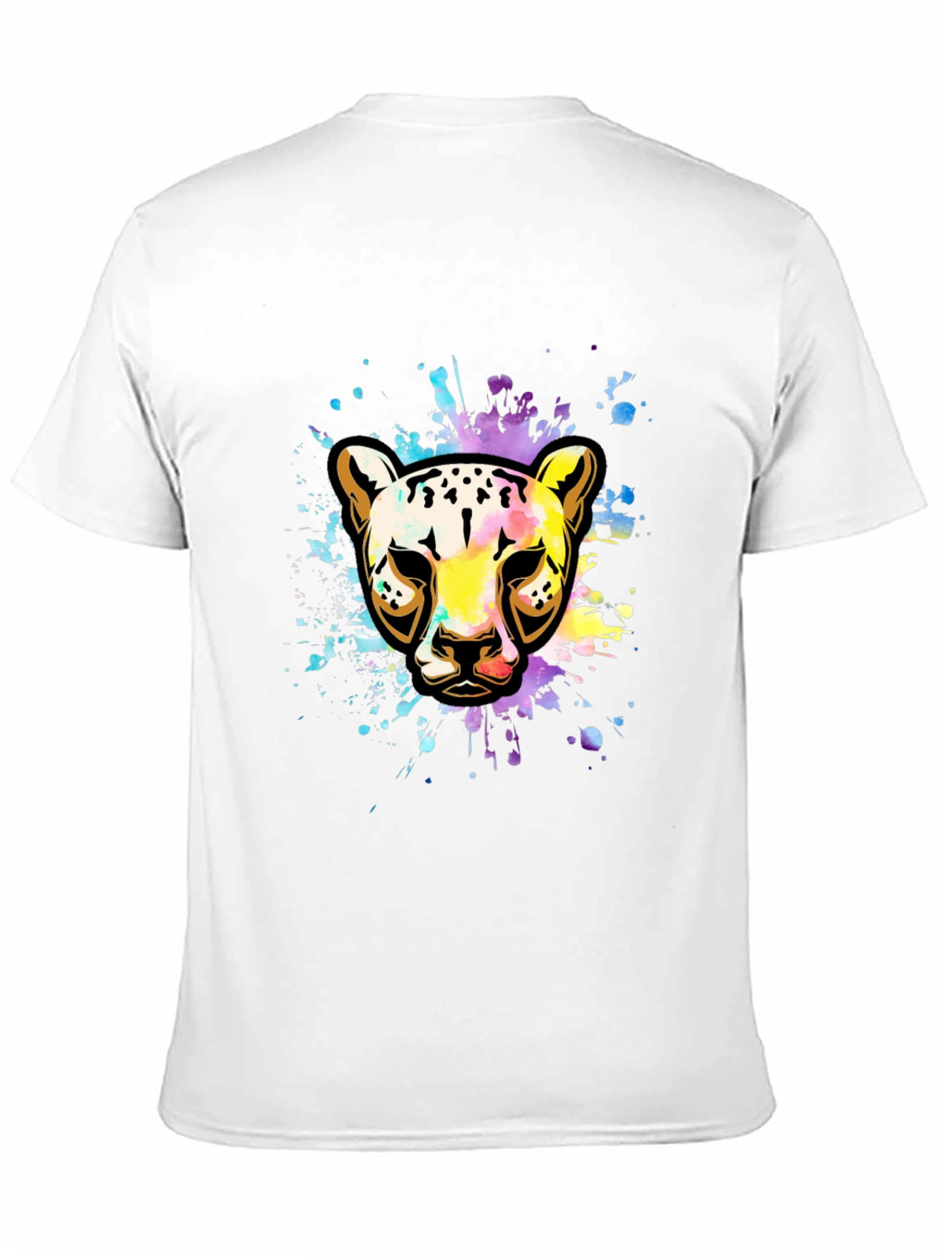 Vibrant Leopard Splash T-Shirt