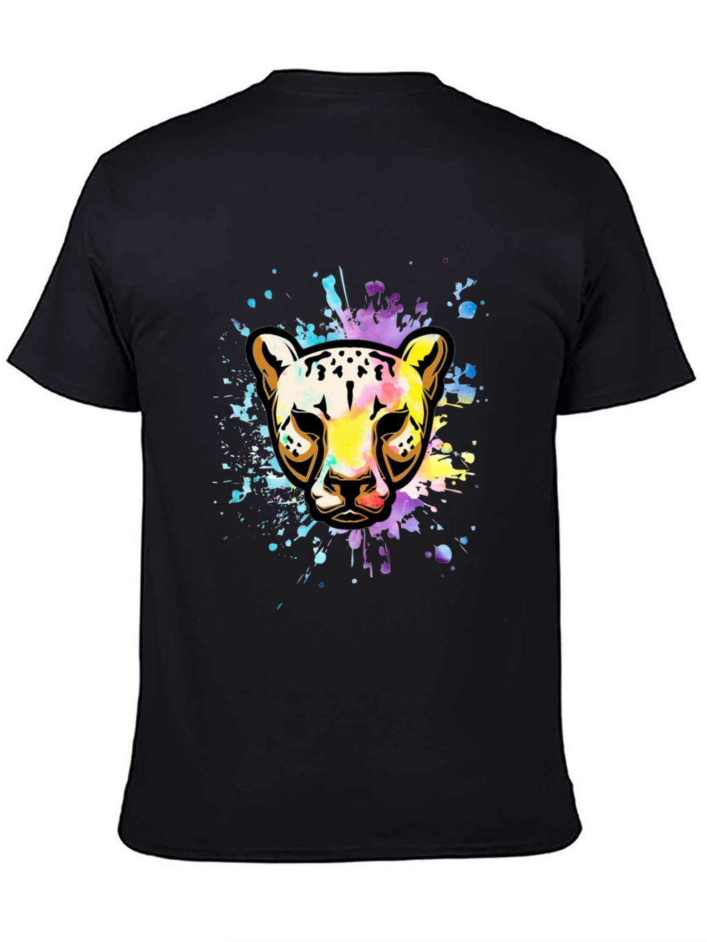 Vibrant Leopard Splash T-Shirt