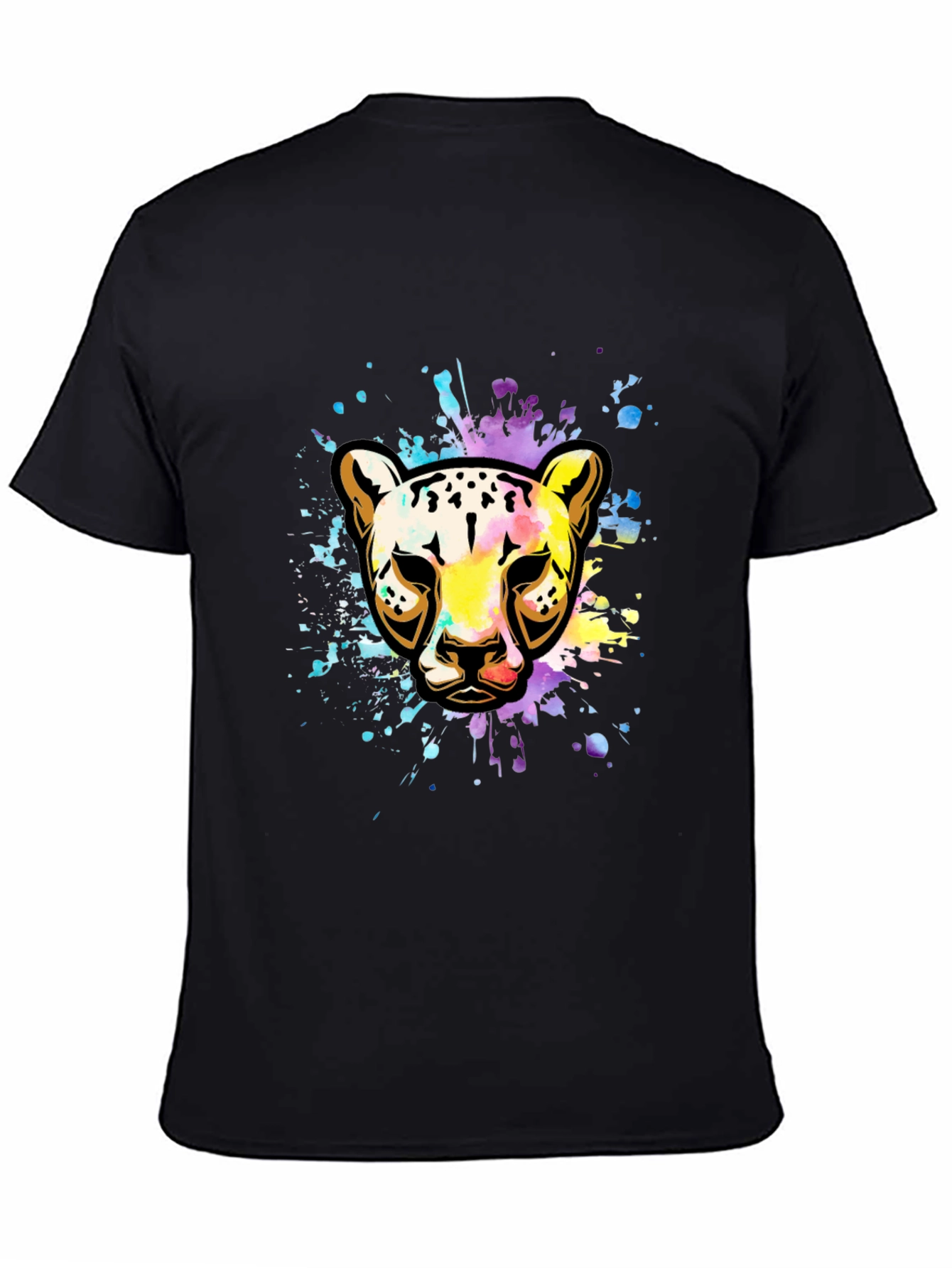 Vibrant Leopard Splash T-Shirt