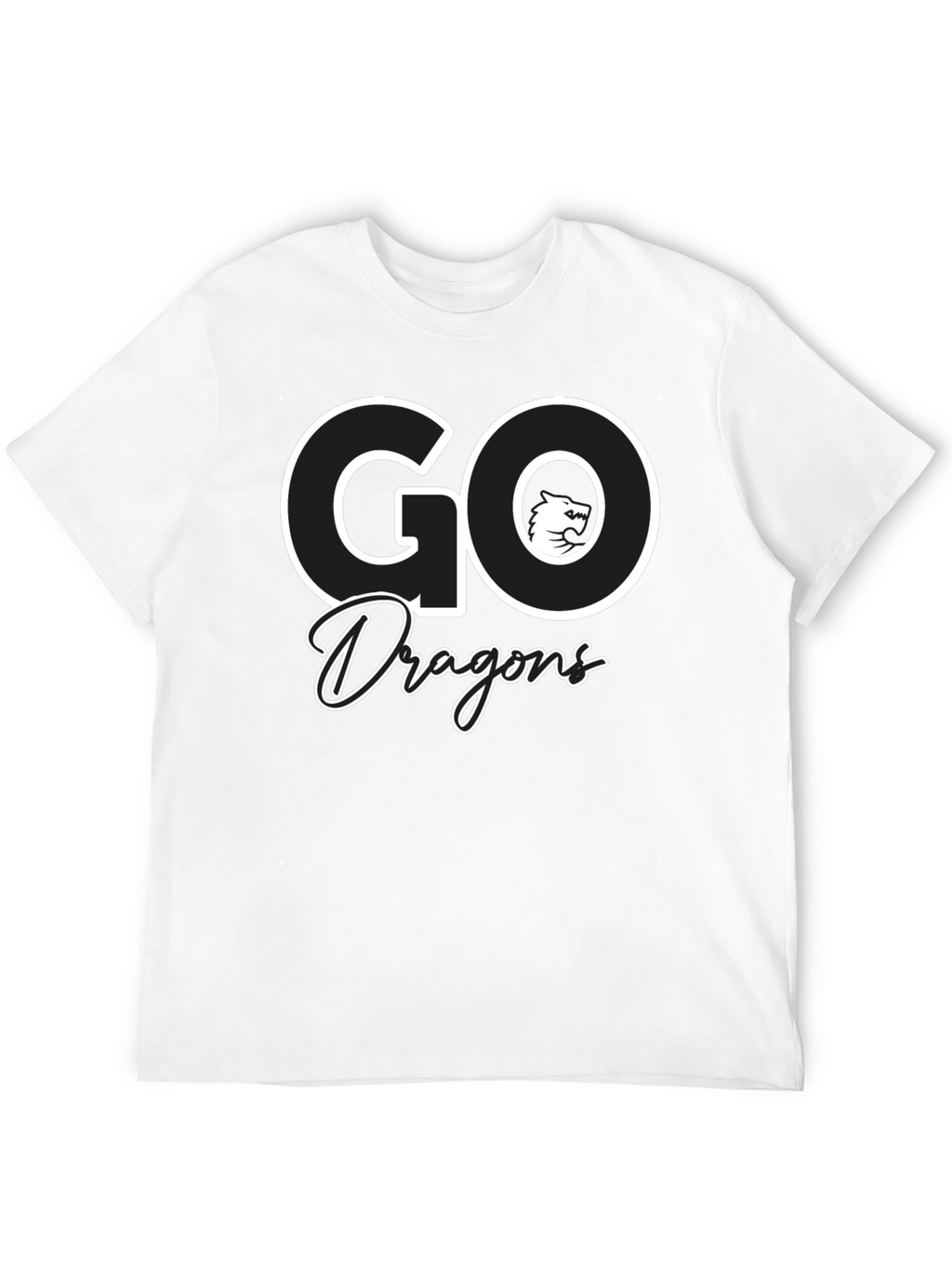 Go Dragons Graphic Tee - Black