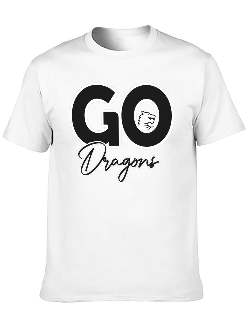 Go Dragons Graphic Tee - Black