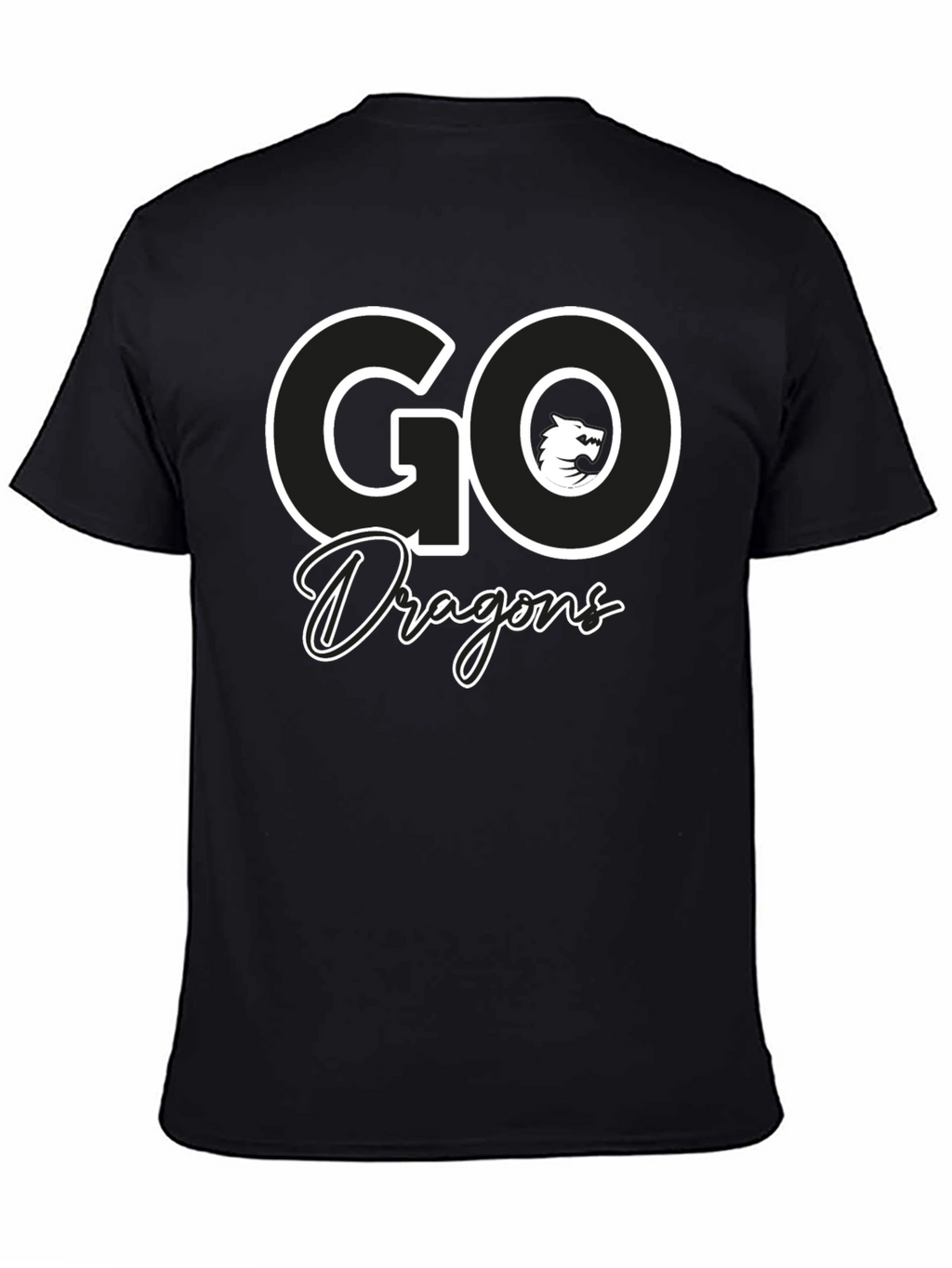Go Dragons Graphic Tee - Black