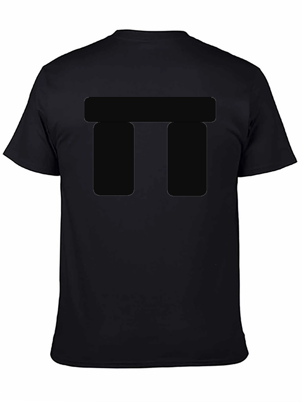 Black Cotton Casual T-Shirt for Men