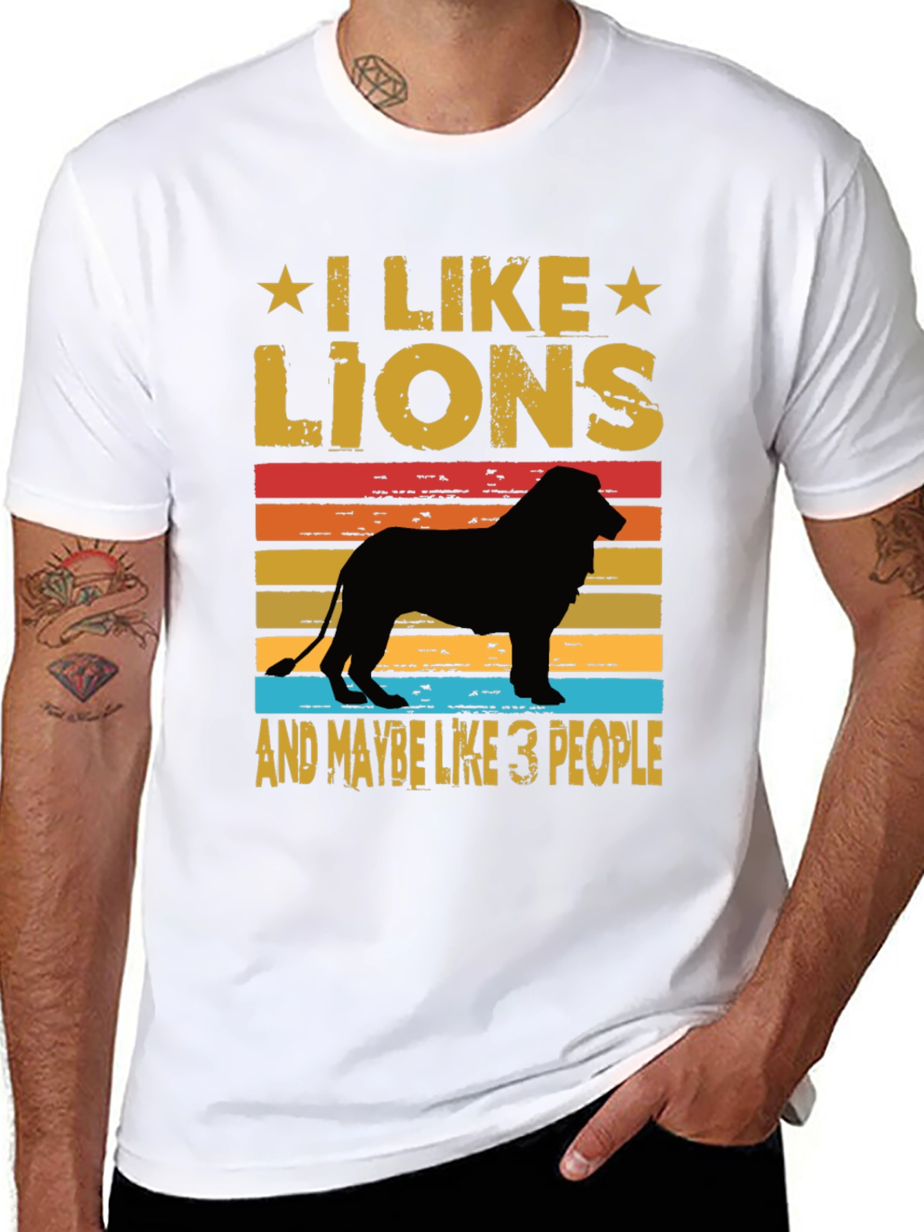I Like Lions T-Shirt - Funny Animal Lover Tee