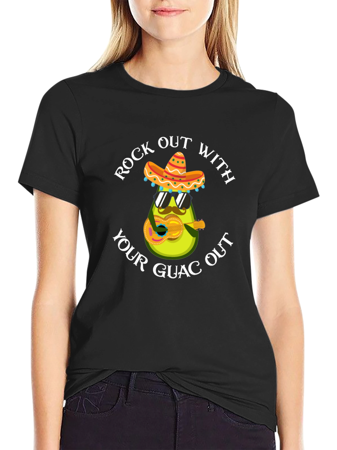 Rock Out With Your Guac Out Avocado T-Shirt