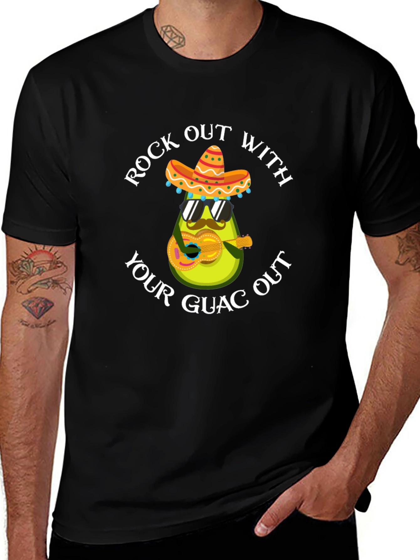 Rock Out With Your Guac Out Avocado T-Shirt