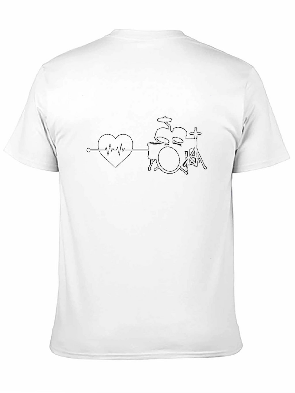Drum Heartbeat T-Shirt - Musician Style