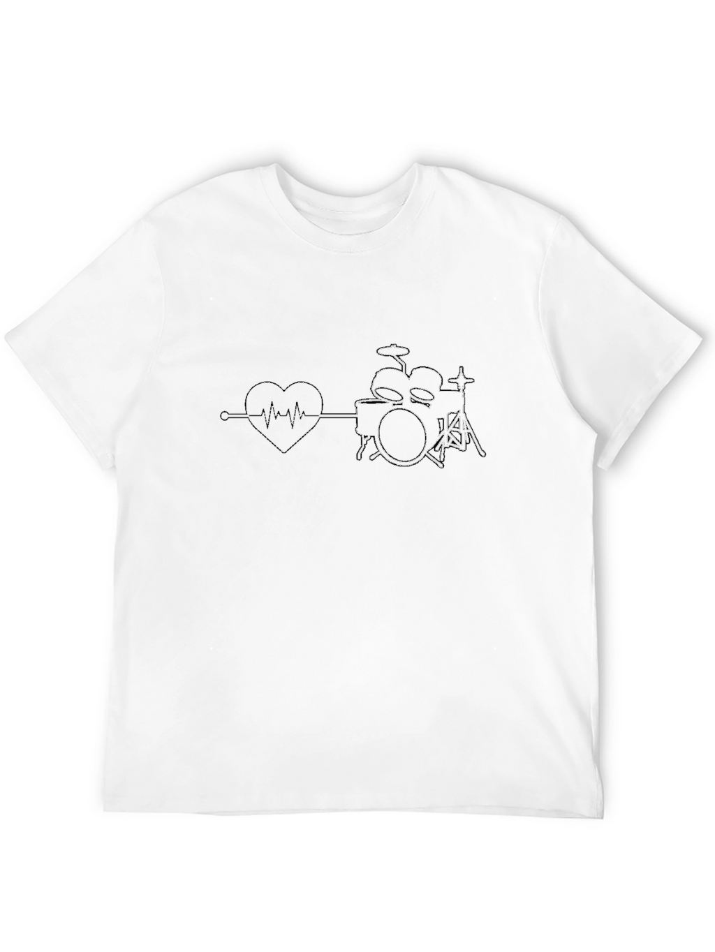 Drum Heartbeat T-Shirt - Musician Style
