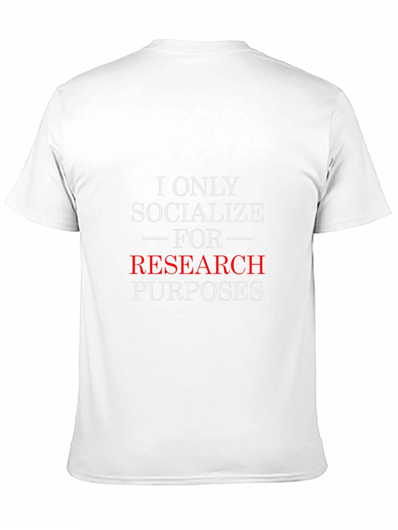 Research Purposes T-Shirt - Funny Introvert Tee