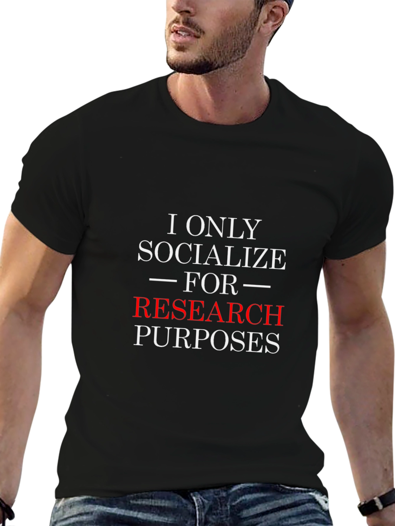 Research Purposes T-Shirt - Funny Introvert Tee