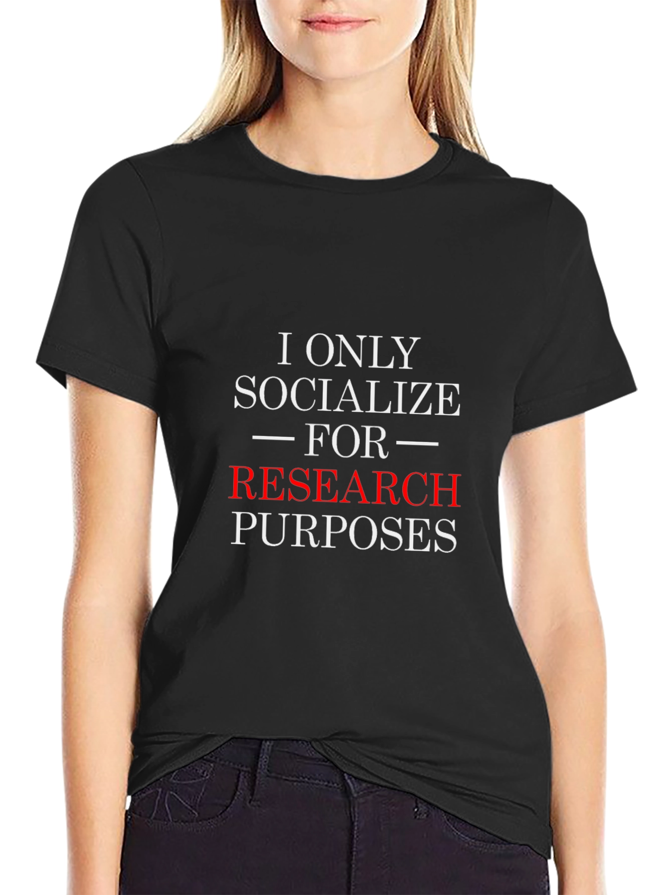 Research Purposes T-Shirt - Funny Introvert Tee