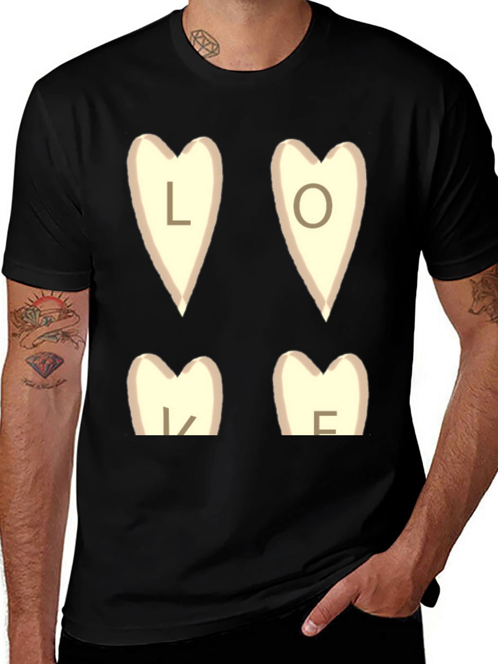 Love Mom Heart T-Shirt - Trendy Graphic Tee