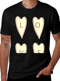 Love Mom Heart T-Shirt - Trendy Graphic Tee