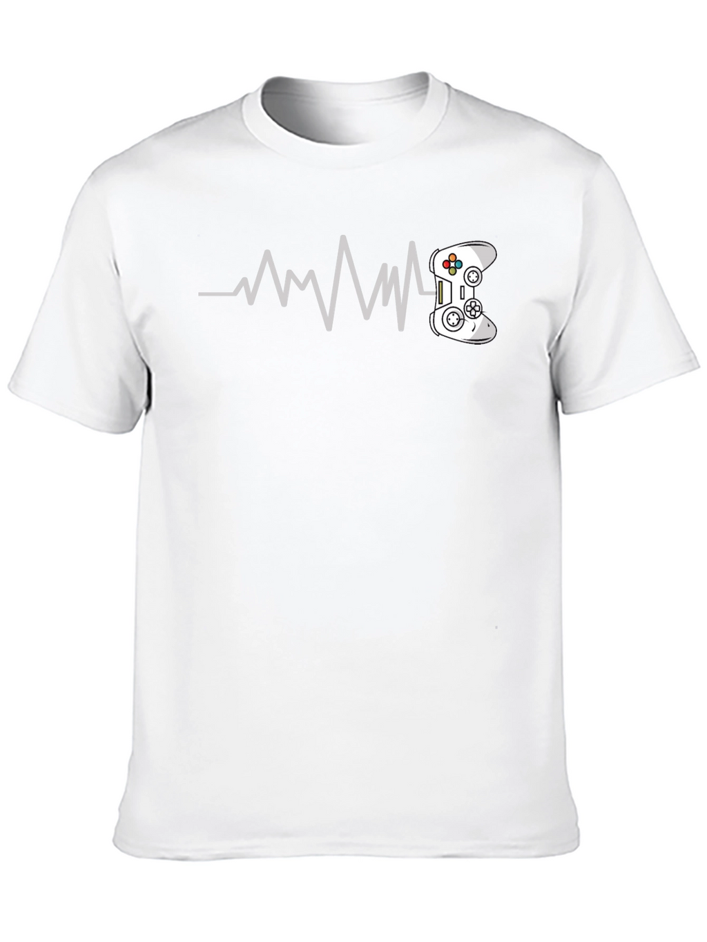 Gamer Heartbeat T-Shirt - Black Cotton Tee