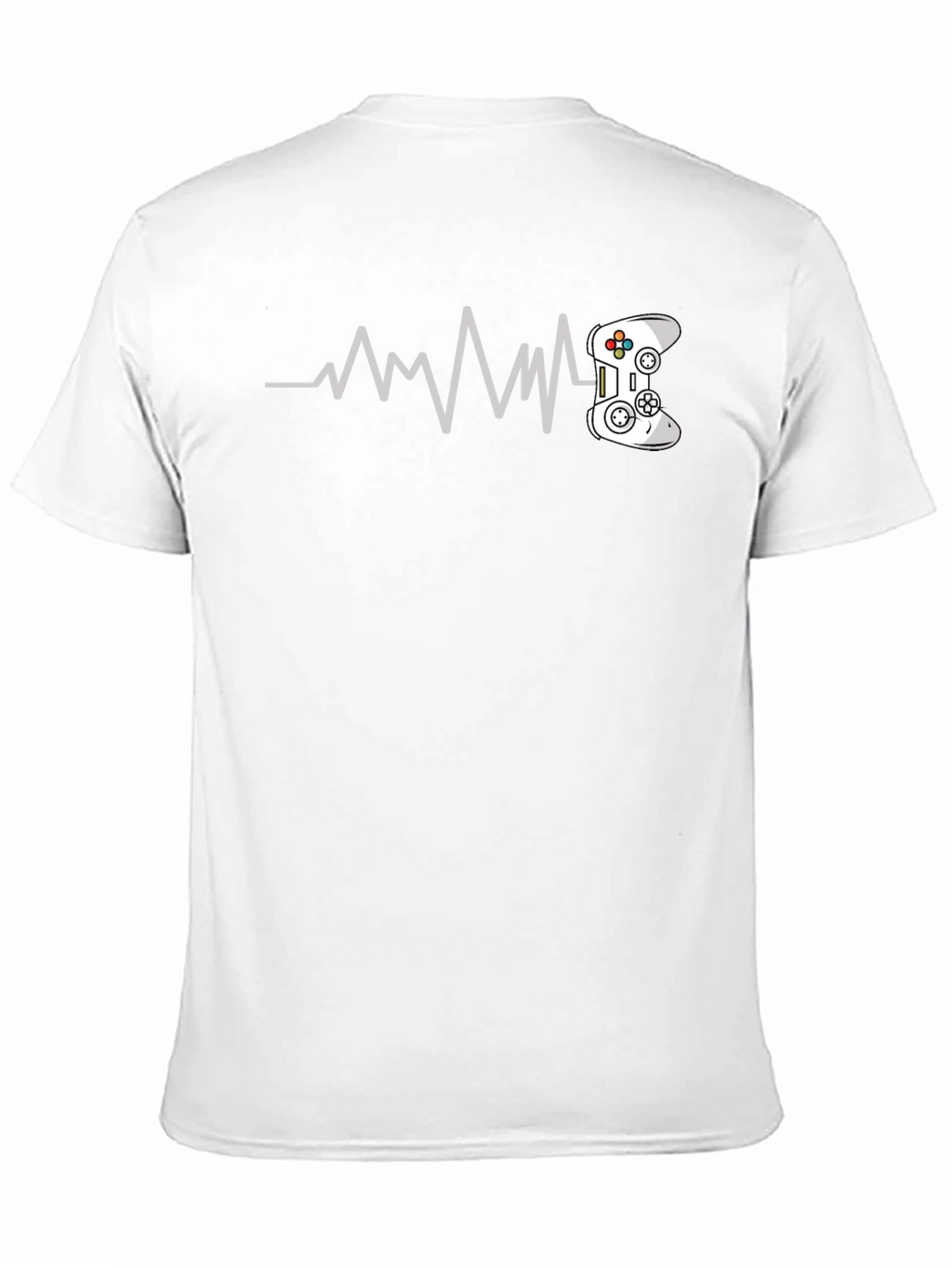 Gamer Heartbeat T-Shirt - Black Cotton Tee