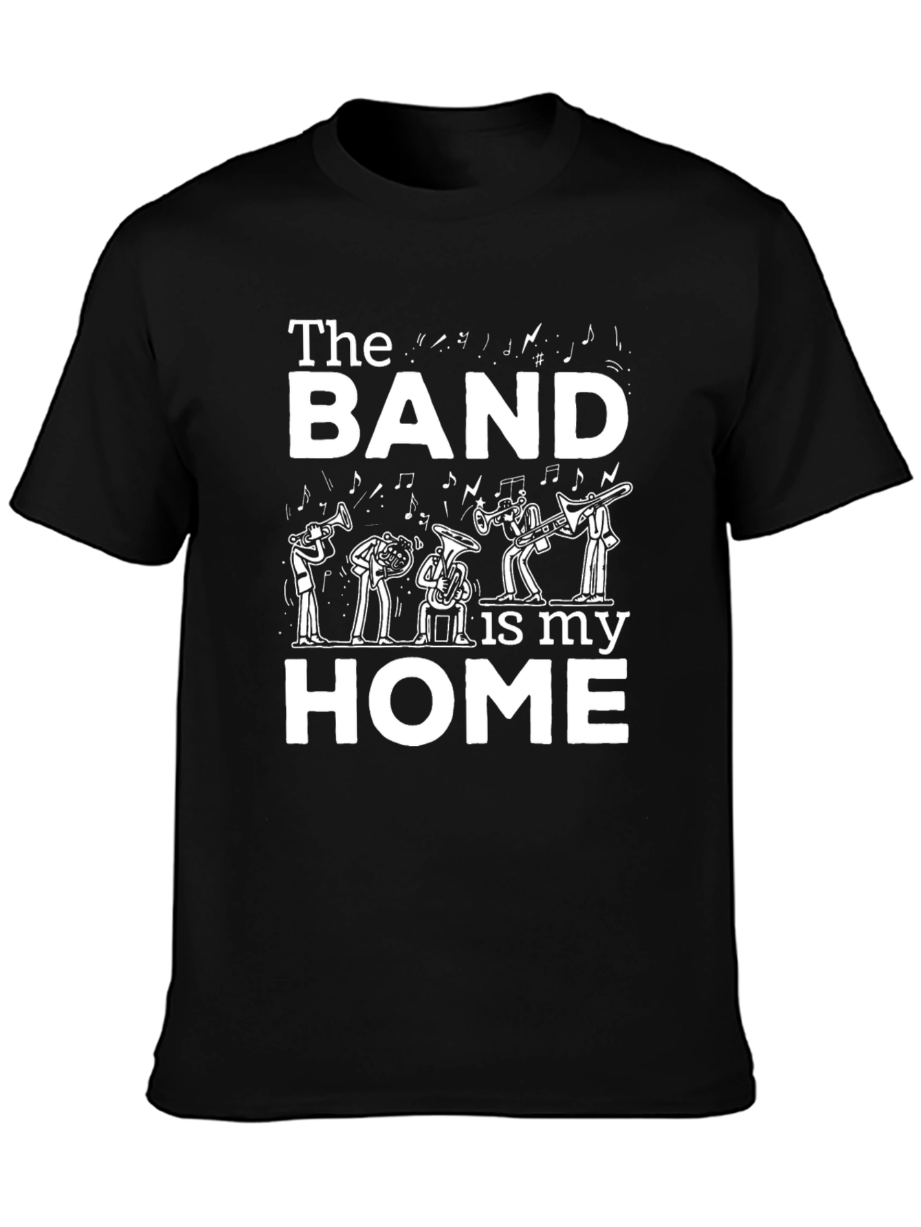 Band is My Home Graphic Tee - Music Lover Shirt