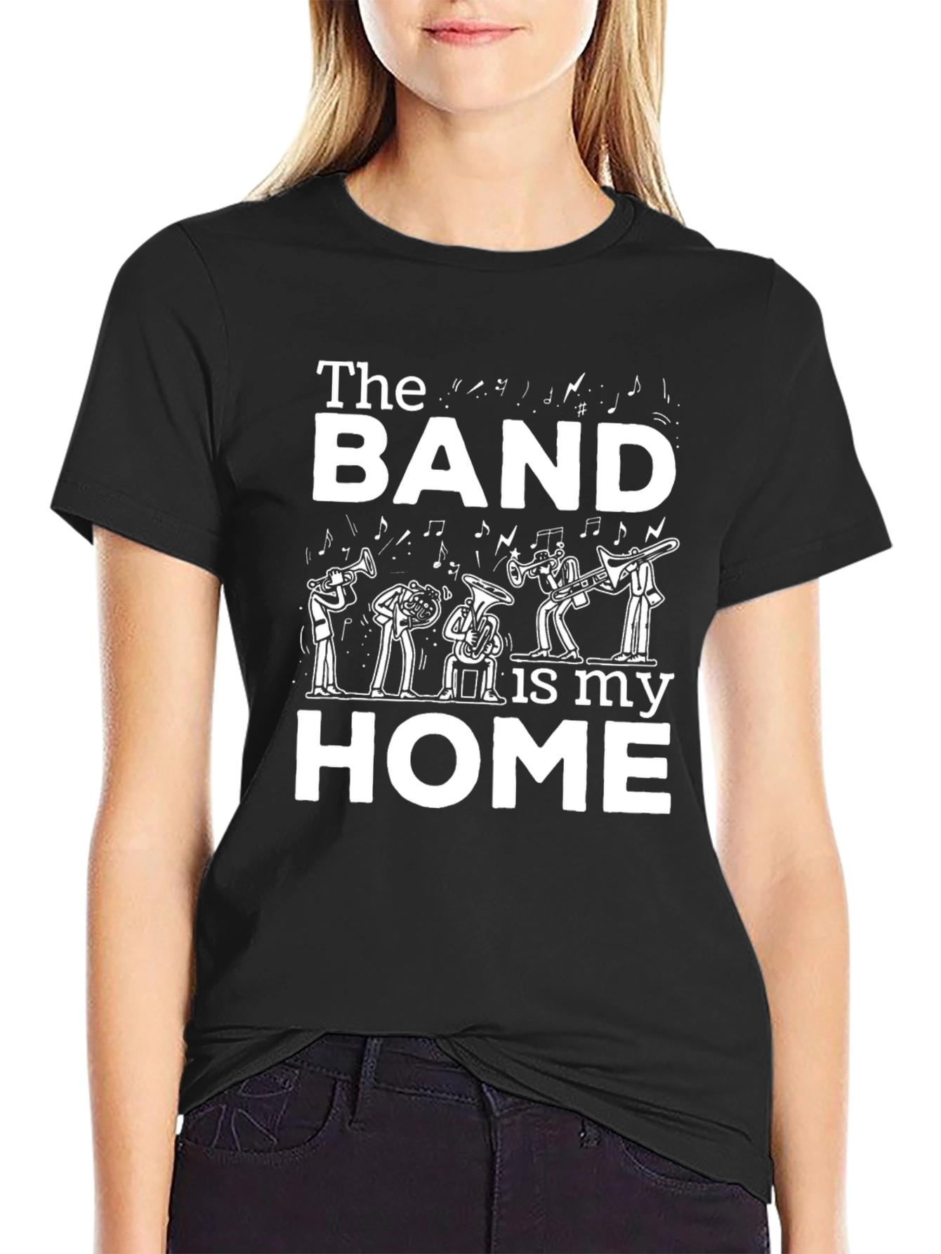 Band is My Home Graphic Tee - Music Lover Shirt
