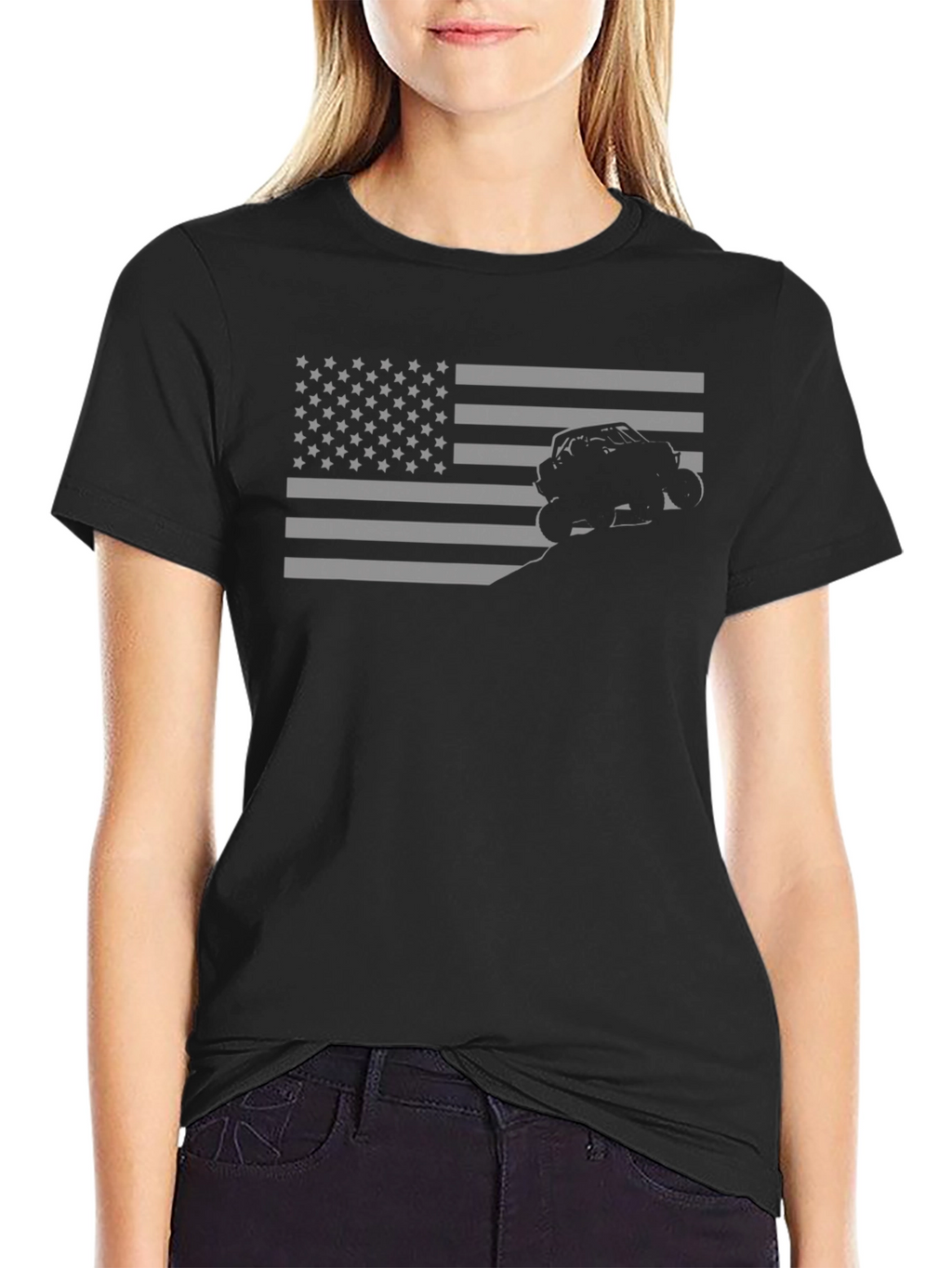 American Flag UTV T-Shirt - Off Road Adventure