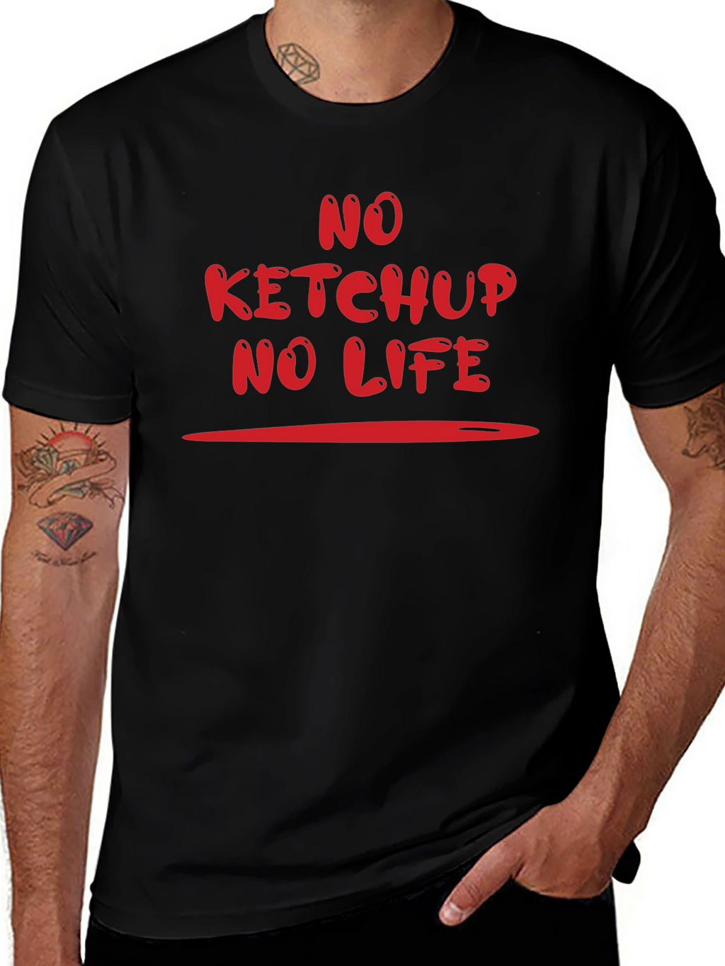 No Ketchup No Life Graphic T-Shirt