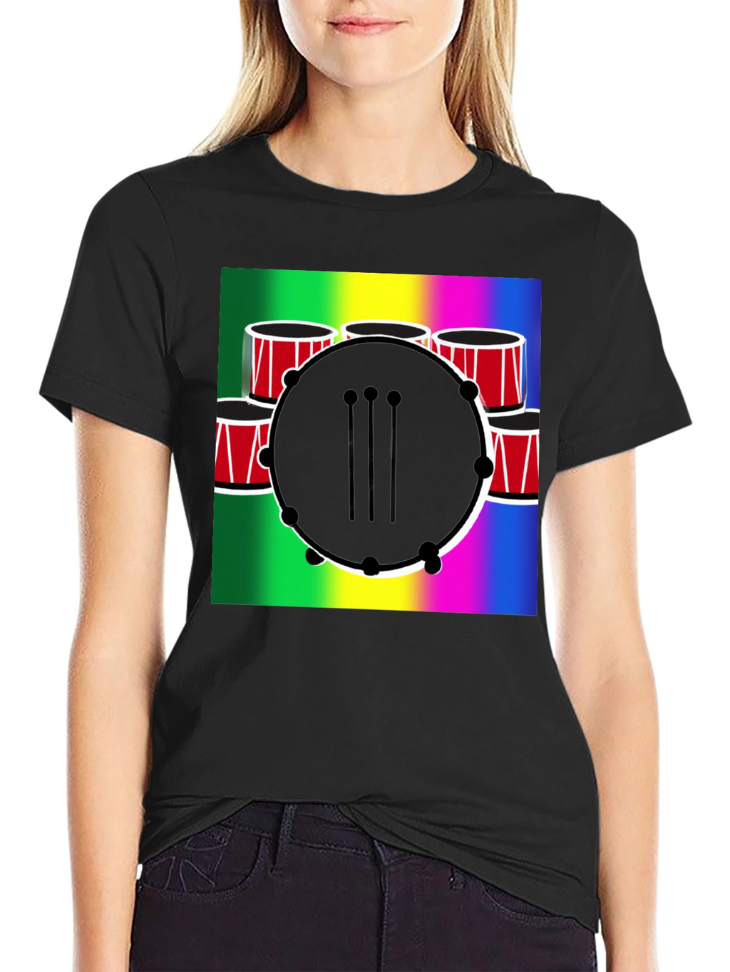 Musical Drum Graphic T-Shirt