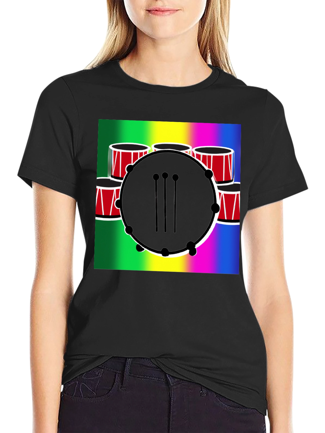 Musical Drum Graphic T-Shirt