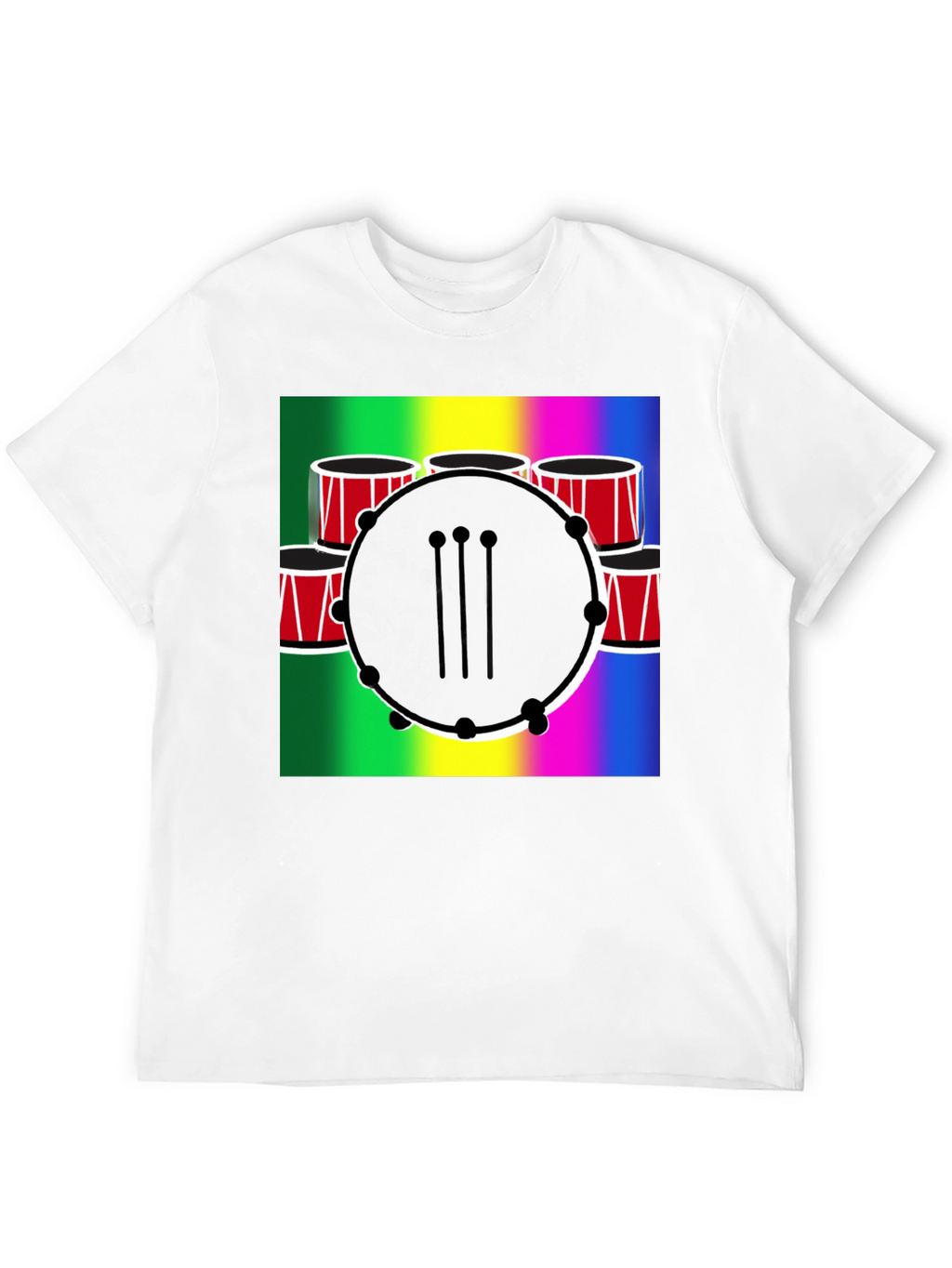Musical Drum Graphic T-Shirt